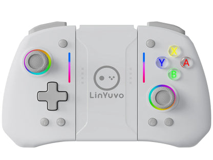 LinYuvo KS42 Meteor Light Wireless Joy-pad with 8 Color RGB Lights for Switch/Lite/OLED, with Programmable,,Turbo & Vibration