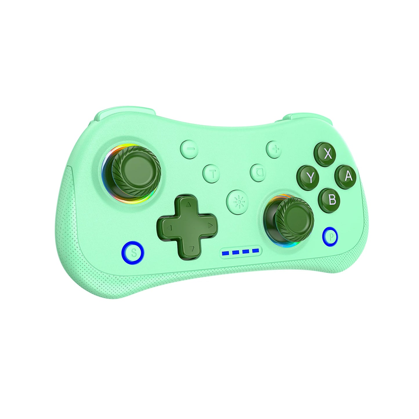 Multi-Functional Wireless Game MINI Gamepad for Switch with RGB Lights and Hall Rocker, Support Burst Function