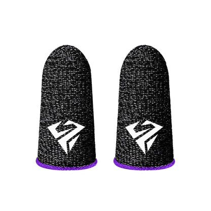 2Pcs Breathable Gaming Finger Sleeves Game Gloves Anti-Sweat Thumb Finger Cots Fingertip Cover for Mobile Games