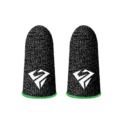 2Pcs Breathable Gaming Finger Sleeves Game Gloves Anti-Sweat Thumb Finger Cots Fingertip Cover for Mobile Games