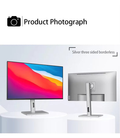 Monitor PC 4k 27 "60Hz  HD IPS Bezel-less Vertical Screen Design Desktop PC LCD Monitor Type-c External Screen