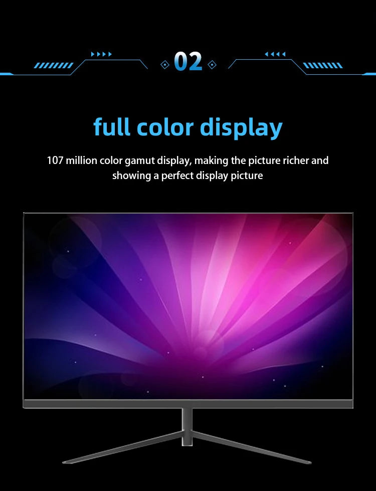 Pc 24 27 32 Inch Lcd Monitor 144hz 165 HZ 2K 4K Computer Display Gaming Led Curved Screen Monitor