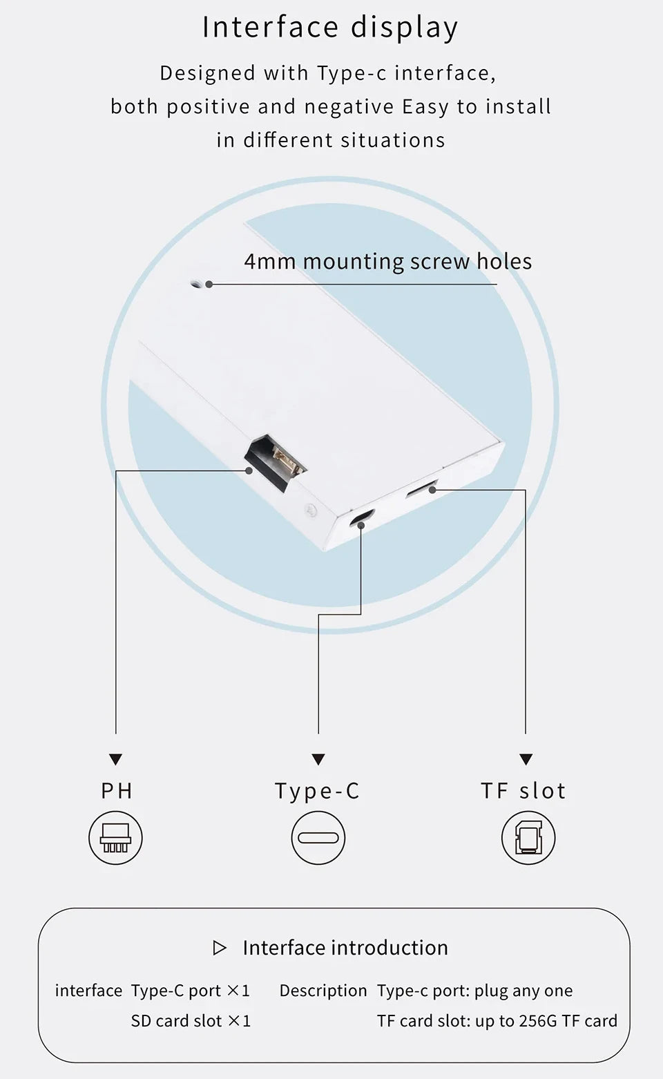 8.8 Inch Secondary Screen IPS 1920X480 Pixel USB Type-C LCD Monitor PC Case CPU GPU RAM Dislpay Computer Monitoring Free AIDA64