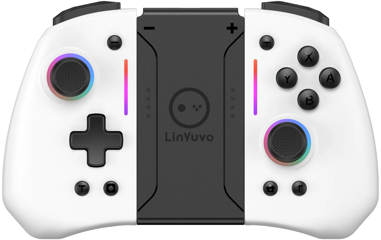 LinYuvo KS42 Meteor Light Wireless Joy-pad with 8 Color RGB Lights for Switch/Lite/OLED, with Programmable,,Turbo & Vibration