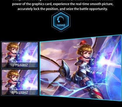 Pc 24 27 32 Inch Lcd Monitor 144hz 165 HZ 2K 4K Computer Display Gaming Led Curved Screen Monitor