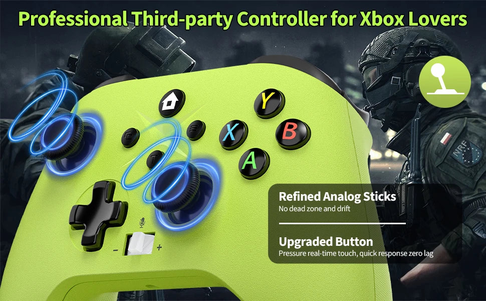 2.4g Wireless Controller For Xbox One/S/X/Series X/S Pc Gamepad Ios/Android Console Controller Acessories With 650mah Battery