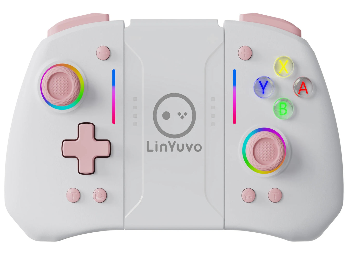 LinYuvo KS42 Meteor Light Wireless Joy-pad with 8 Color RGB Lights for Switch/Lite/OLED, with Programmable,,Turbo & Vibration
