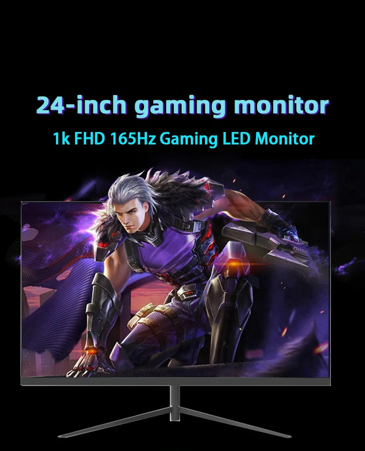 Pc 24 27 32 Inch Lcd Monitor 144hz 165 HZ 2K 4K Computer Display Gaming Led Curved Screen Monitor
