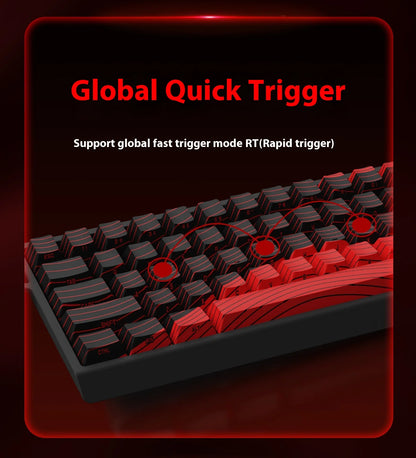 MADLIONS MAD 60/68HE Magnetic Switch Keyboard Wired Gaming Keyboard Hot Swap Rapid Trigger Custom Keyboard PC Gamer Accessories